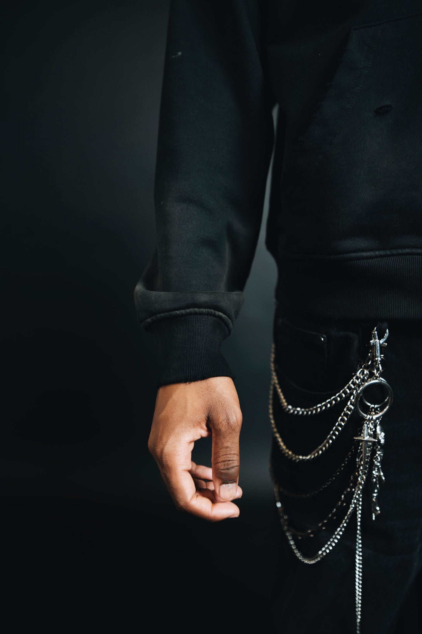 Black "Coordinates" Hoodie